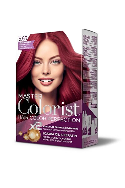 Master colorist 5.65 Çilek Kırmızısı Set Boya