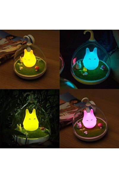 Budeku Figürlü Çocuklar Için Masa Üstü Led Gece Lambası