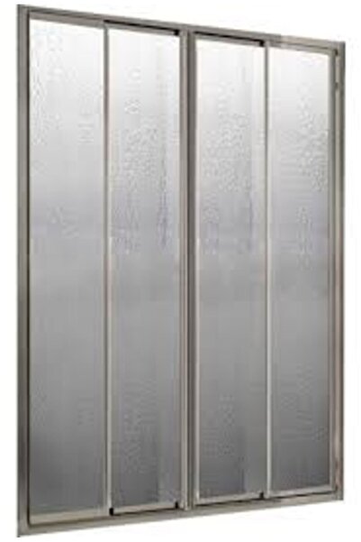 DEKOFAB Düz Mika Duşakabin Parlak Eloksal Genişlik 191-210 Yükseklik 183 Cm