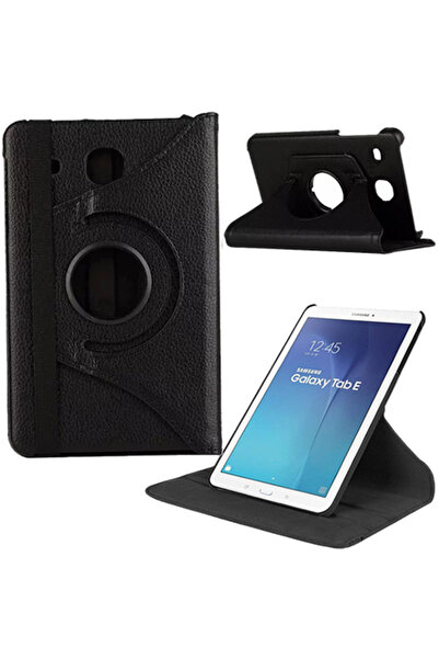 Smart Tech Samsung Galaxy Tab T560 T562 T565 9,6 Inç Döner Standlı Tablet Kılıfı Siyah