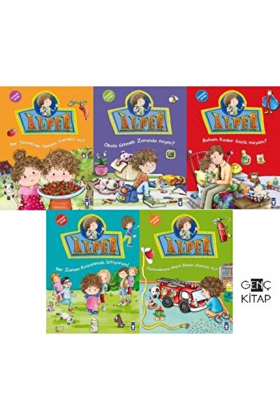 Timaş Çocuk Alper 5 Kitap Set Nursen Şirin Okula Gitmek Zorunda Mıyım Oyuncak...