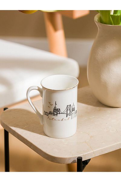 LC Waikiki LCW HOME Istanbul Patterned Porcelain Mug - 280 Ml