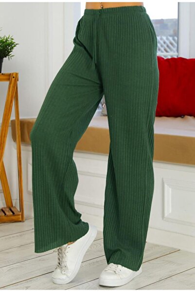 Genel Markalar Fitilli 3lü pijama kadın rahat pantolon ve eşofman