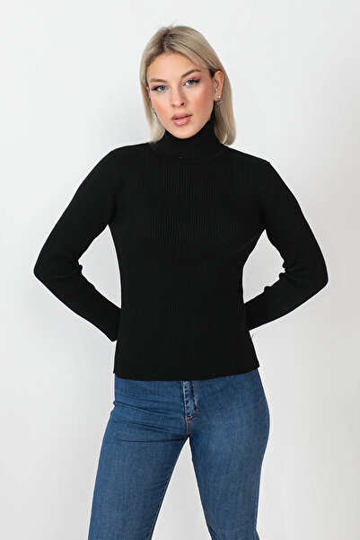 Milo Moda Turtleneck Slimfit Cotton Turtleneck Sweater