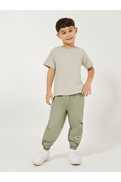 Styli Patch Detail Cuffed Pants