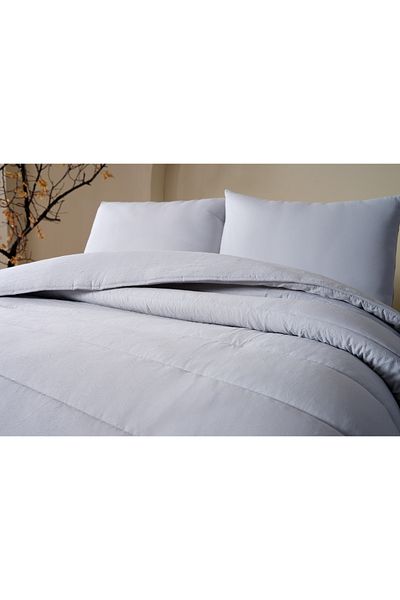 Doqu Home Light Gray Cloudy Double Duvet Set
