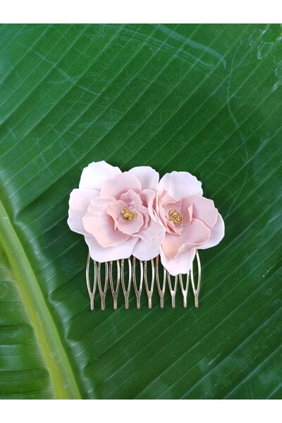 CREATİVESHOP دبوس شعر الزفاف الملون على شكل زهرة، شعر الزفاف، شعر الزفاف، شعر...