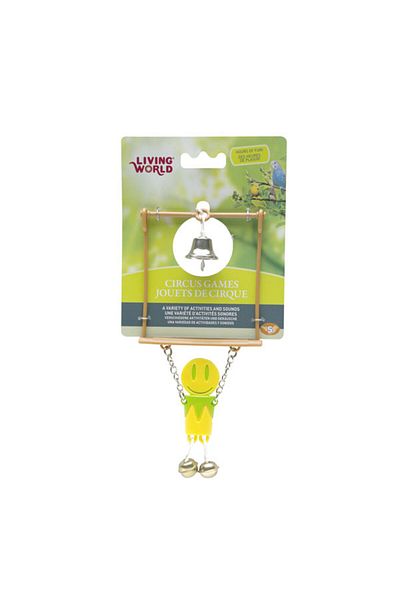 Living World Yellow Trapezoidal Bird Toy