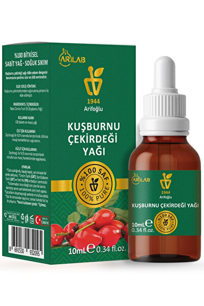 Arifoğlu Kuşburnu Çekirdeği Yağı 10ml %100 Saf Yağ Arlab Arifoğlu