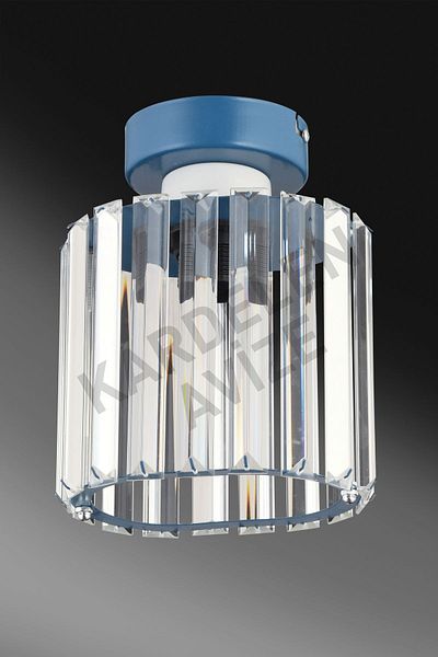 Kraliçe Blue Plafonier with Crystal Stones - Luxury Chandelier