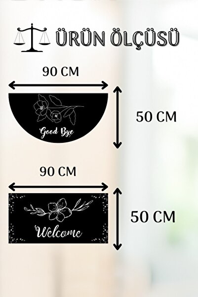 Getcarpet İkili Kapı Paspası İç Mekan ve Dış Mekan Kapı Matı