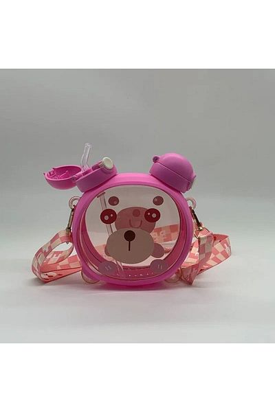BLUE SİDE Cute Teddy Bear Sticker Patterned BPA FREE Water Bottle and Water Bottle Drip-Free Water Bottle and Water Bottle for Children