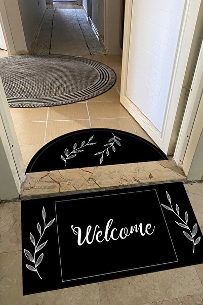 Getcarpet İkili Kapı Paspası İç Mekan ve Dış Mekan Kapı Matı