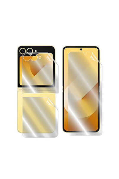 Microcase Samsung Galaxy Z Flip 6 / Z Flip 7 FE Hydrogel Esnek Ön Arka Koruma...