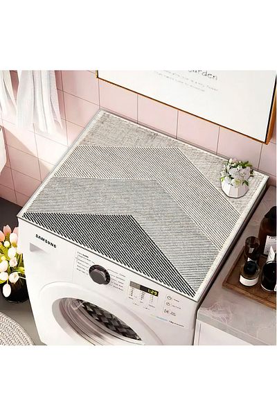 Getcarpet Mașină de spălat - uscare, protecție capac, tampon, covoraș rezistent la lichide, lavabil anti-alunecare