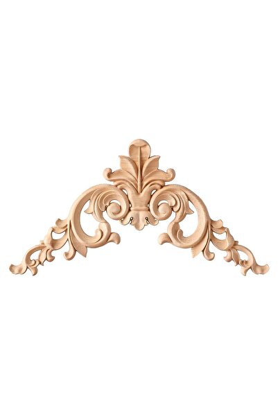 ALTIN İŞ Köşe Aplik Dekoratif Aksesuar Boyanabilir Işlemeli Ahşap 30x30x1,2 C...