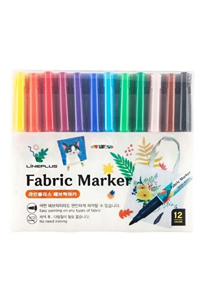 Art Tone Fabric Marker Kumaş Kalemi T-Shirt Ayakkabı Pantolon Ceket Çorap Boyama Kalemi 12 Adet Set