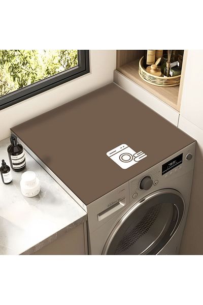 Getcarpet Κάλυμμα στεγνωτηρίου πλυντηρίου ρούχων Προστατευτικό μαξιλαράκι Υγρό ματ Αντιολισθητικό Πλένεται
