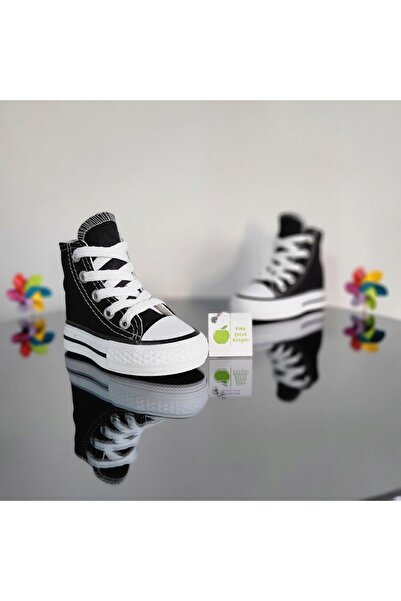 elma bebe Dlouhé kotníkové šněrovací plátěné plátěné tenisky Sportovní obuv pro chlapce a dívky