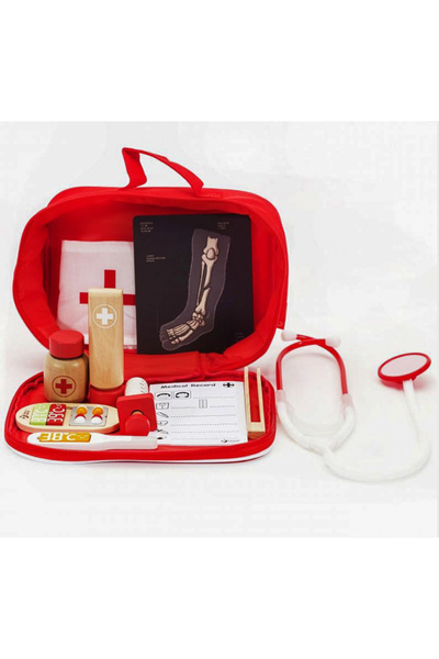 Classic World Ahşap Doktor Seti Çantalı