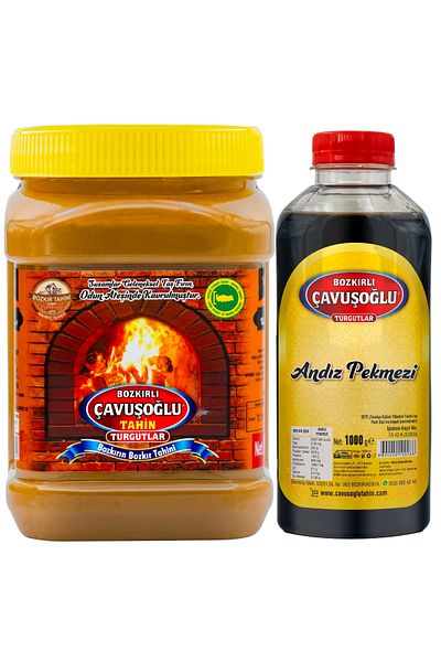 Bozkırlı Çavuşoğlu 930g Wood Fire Bran Steppe Tahini + Andız Molasses