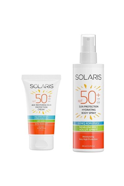 SOLARIS Tüm Cilt Tipleri Için Yaşlanma Karşıtı Güneş Kremi Spf 50 (50 ML) Ve ...