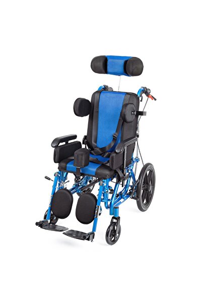 Comfort Plus Pediatrik Tekerlekli Sandalye |Yatarlı Özellikli,Göğüs,Bacak Des...