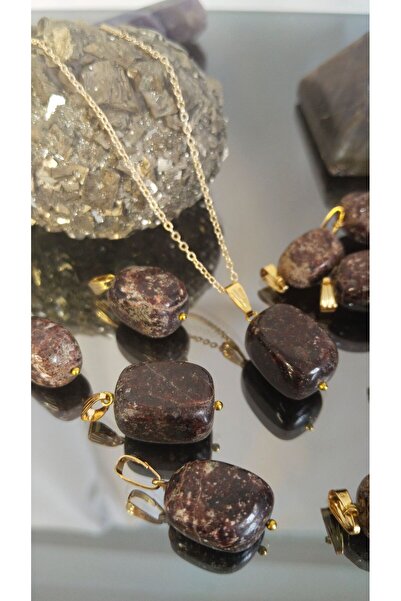 kuartz Lal (GARNET) Taşı Sertifikalı (KORUNMA TAŞI)kolye