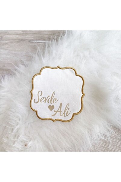 LilAmor Concept Hediyelik İsimli Söz Tepsisi Kahve Yanı Söz Mendili