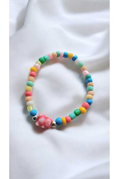 nasclaycollection Gift Accessory Children Baby Teddy Bear Bracelet Red Color