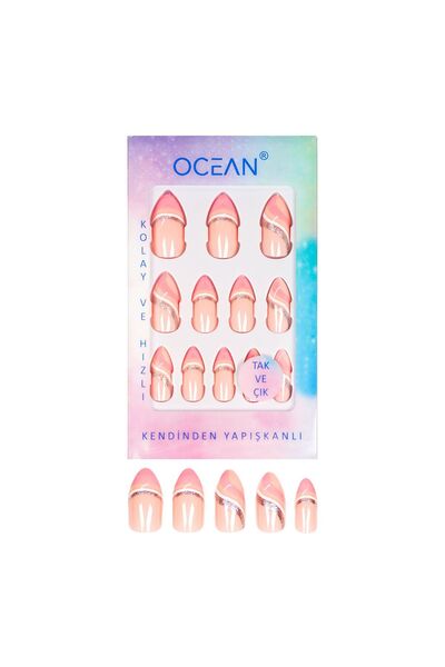 Ocean Tak Ve Çık Kendinden Yapışkanlı Takma Tırnak