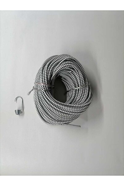 Genel Markalar Çadır Gergi Lastiği 20 Mt+10 Adet Metal Lastik Kanca