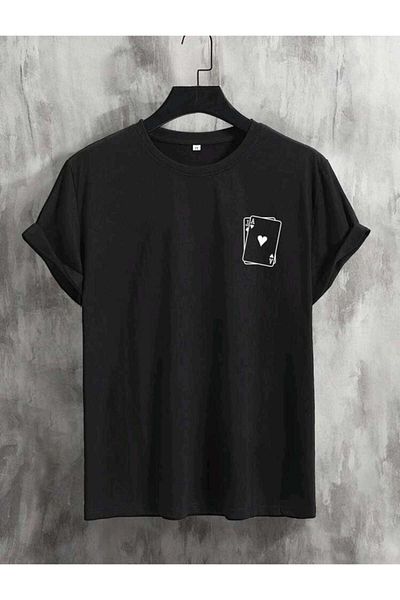 Pink Sky Unisex Oversize T-Shirt - Card Printed