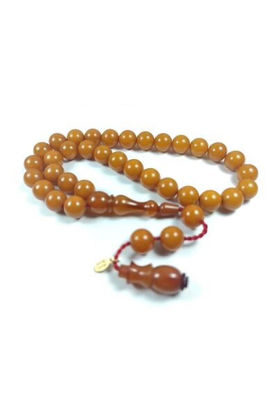 İskeçe Tesbih جونيد حسن ماستر - معتمد من العنبر المختوم والمختوم رقم 2778