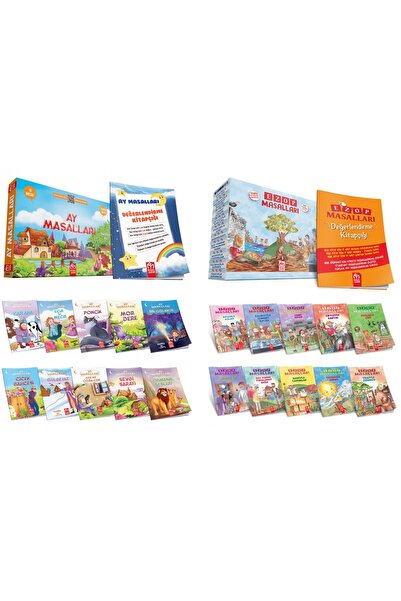 Model Eğitim Yayınları Model Çocuk - 1.Sınıf Ay Masalları + Ezop Masalları Hi...