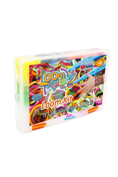 hediyecik Rainbow Loom Twister Bileklik Yapma Seti 2.000 Parça Eğitici Oyuncak