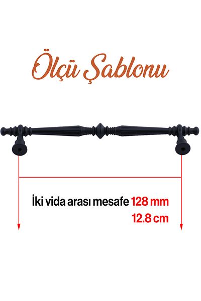 Badem10 Muse Mâner metalic negru 128 mm 12,8 cm Mobilier Bucătărie Sertar Dulap Dulap Mânere Capac Mâner