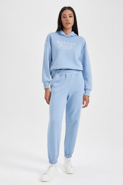 DeFacto Comfortable Cut Hooded Sweatshirt - B3849ax23au