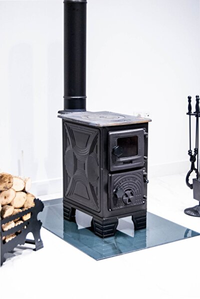 VAV Mühendislik ( Ürün Ağırlığı : 34 KG ) Estetik Ve Modern Camlı Soba - Şömine Etkisi - Fiyat Ürünü