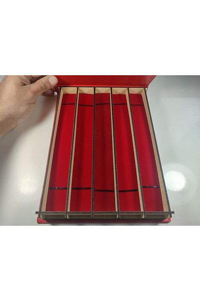 İskeçe Exclusive Luxury Rosary Box Leather 5 Pieces
