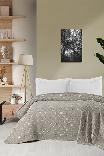 Pierre Cardin Pantofi dublu bej cu model cu logo piqué