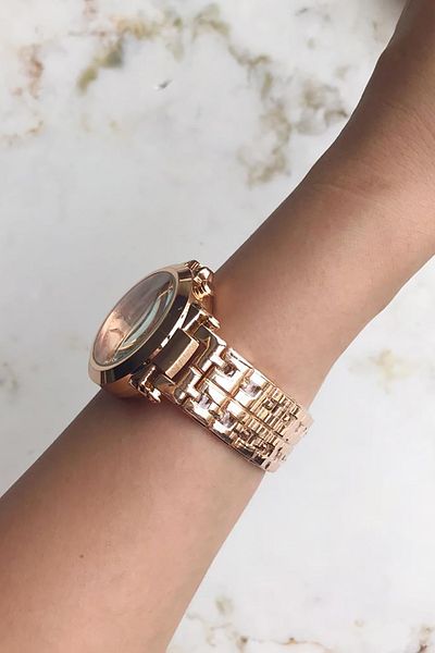 OQQO Rose Dial Metal Women's Wristwatch