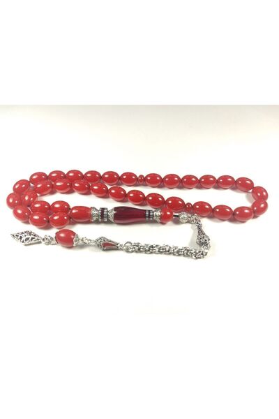 İskeçe Tesbih 925 проба срібла, різьблений імам, сертифікат № 4566