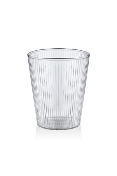 The Mia Striped Borosilicate Glass Cup 400 ml