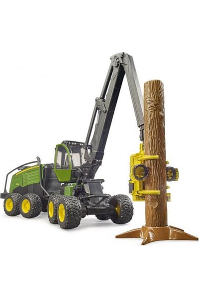 Bruder 02135 منتج مرخص لمركبة تحميل ونقل الخشب من John Deere 1270g