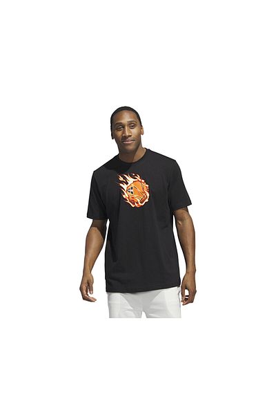 adidas Men's Baketball T-Shirt - On Fire G T, IX0107 Black