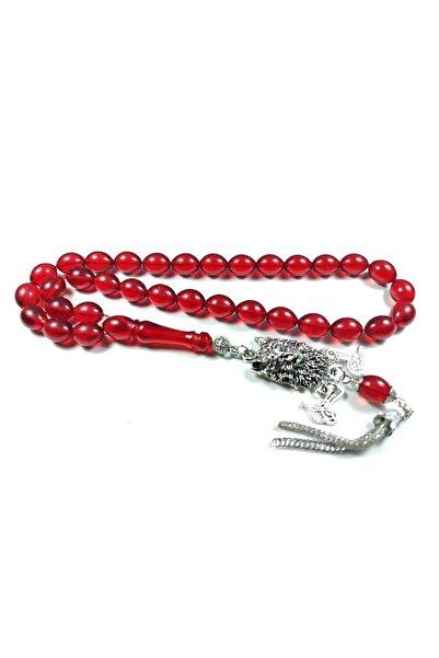 İskeçe Tesbih Combinație de ciucuri de argint german cu cap de lup, certifica...