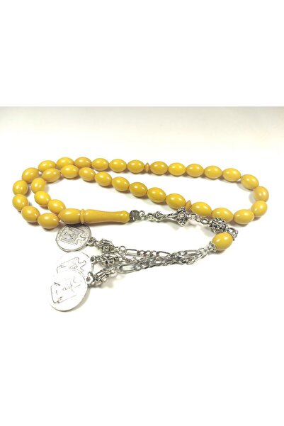 İskeçe Tesbih Посребрен, състояние: чудесно пресован кехлибар, сертифициран 4154