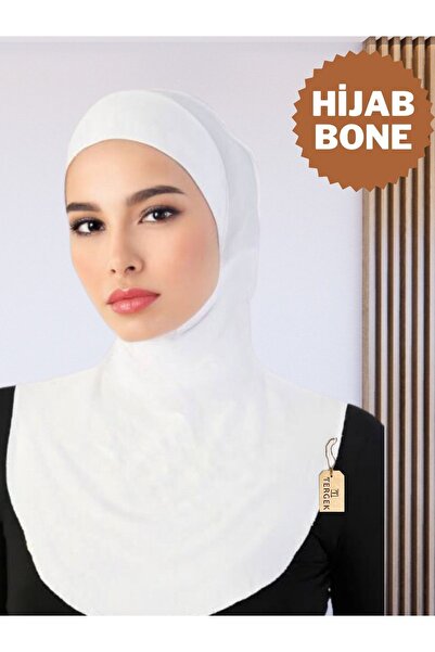 Tergek Boyunluklu Hijab Bone Hazır Pratik Likralı Penye Tesettür Başörtü Eşarp Şal Türban Mevlüt Dua Namaz