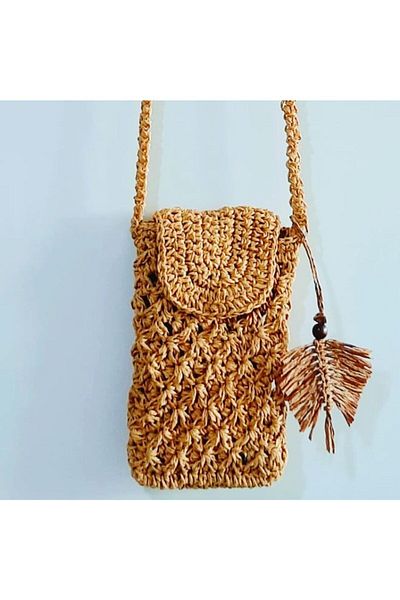 PİNKBAG Straw Phone Bag